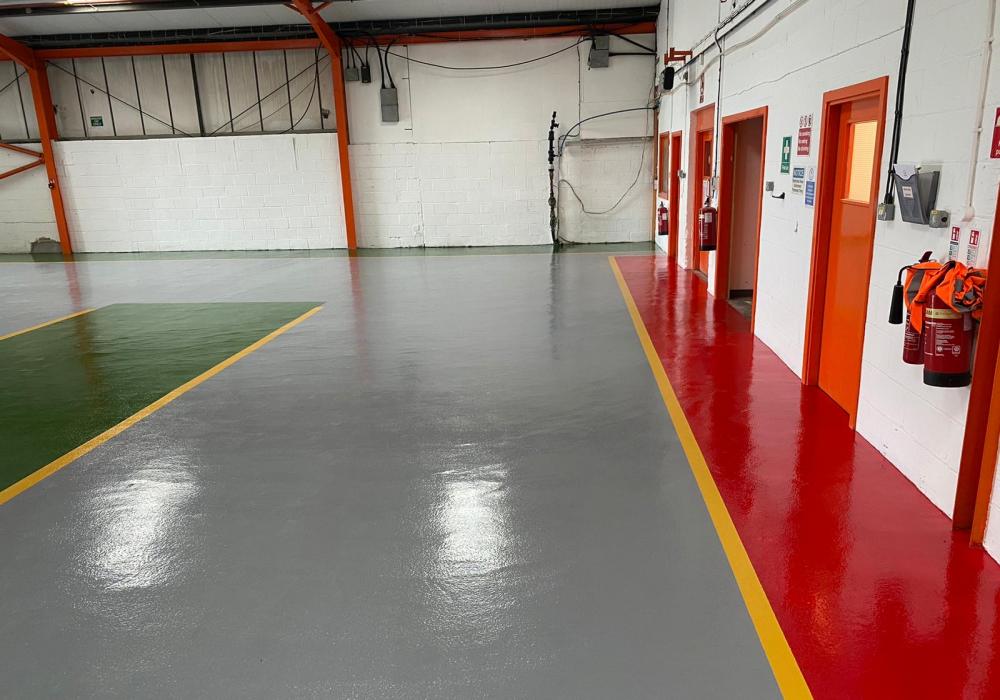resin concrete floor