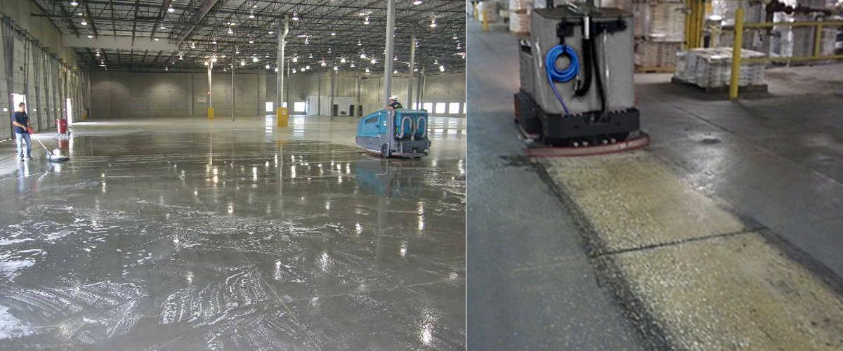 warehouse floor cleaning
