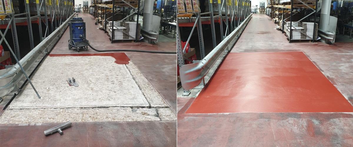 Warehouse floor repairs