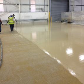 Pumped screed flooring