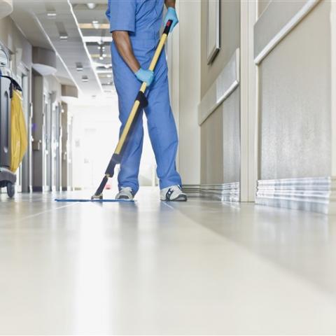 Healthcare resin flooring