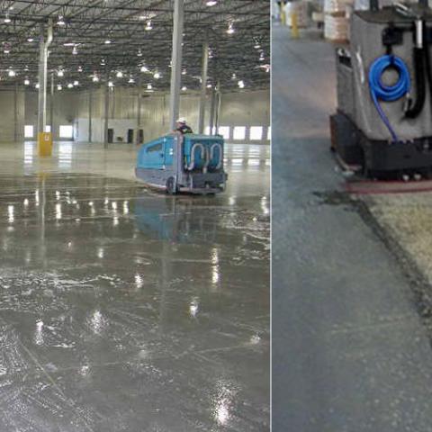warehouse floor cleaning
